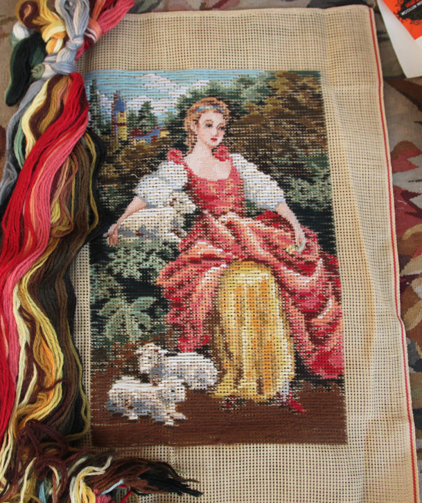 Download Beautiful Preworked Tramme Tapestry Needlepoint Canvas Kits The Beaty | eBay