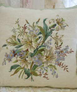 Lily Needlepoint Pillow