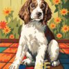 Classic Dog Portrait Needlepoint Canvas