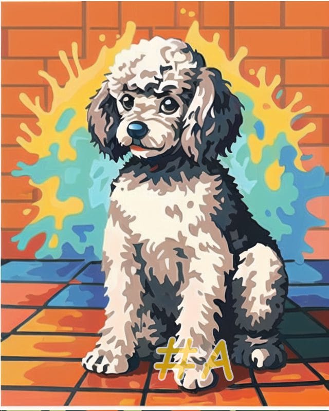 Playful Puppies Needlepoint Canvas