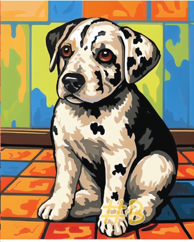 Playful Puppies Needlepoint Canvas