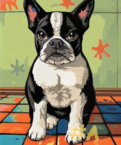 French Bulldog Needlepoint Canvas