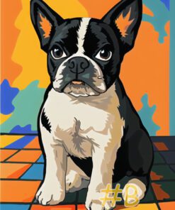 French Bulldog Needlepoint Canvas