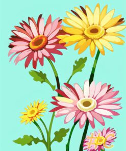 Gerbera Daisy Needlepoint Canvas