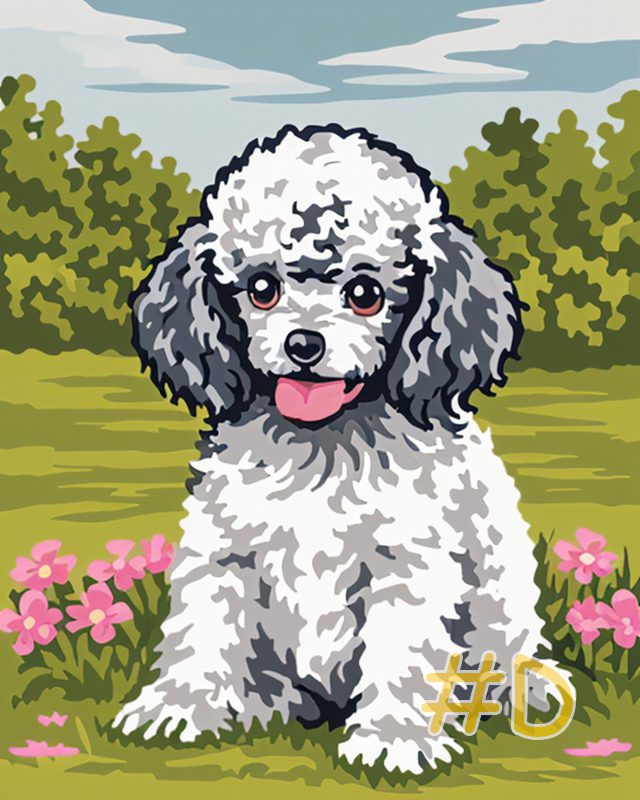 Poodle Needlepoint Canvas Selection