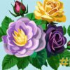 Rose Bouquet Needlepoint Canvas