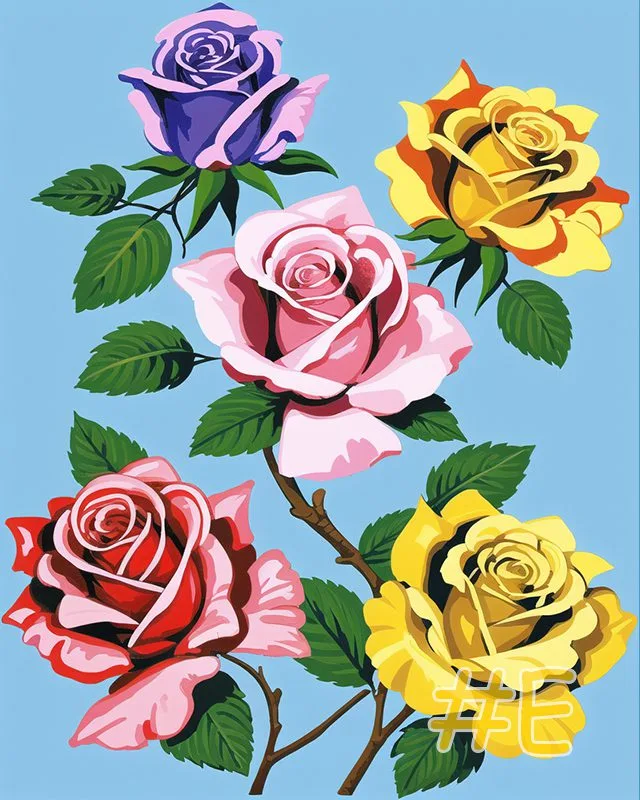 Roses Collection Needlepoint Canvas