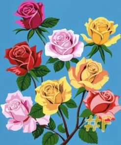 Roses Collection Needlepoint Canvas