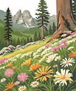 Mountain Meadows Needlepoint Canvas