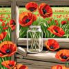 Poppy Field Needlepoint Canvas