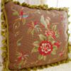 Save Save Beautiful Floral Needlepoint Pillow with Birds