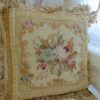 Floral Enhancing Needlepoint Pillow