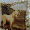 Dog Portrait Needlepoint Pillow