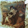 Hunting Dog Needlepoint Pillow