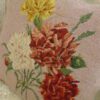 Vintage Floral Needlepoint Pillow with Faded Peonies