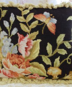 Vintage Garden Needlepoint Pillow