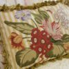 Vibrant Floral Needlepoint Pillow