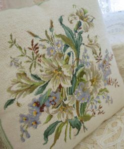 Lily Needlepoint Pillow