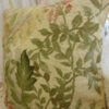 Green on Beige Needlepoint Pillow