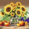 Sunflower and Harvest Needlepoint Canvas