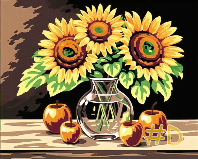 Sunflower and Harvest Needlepoint Canvas