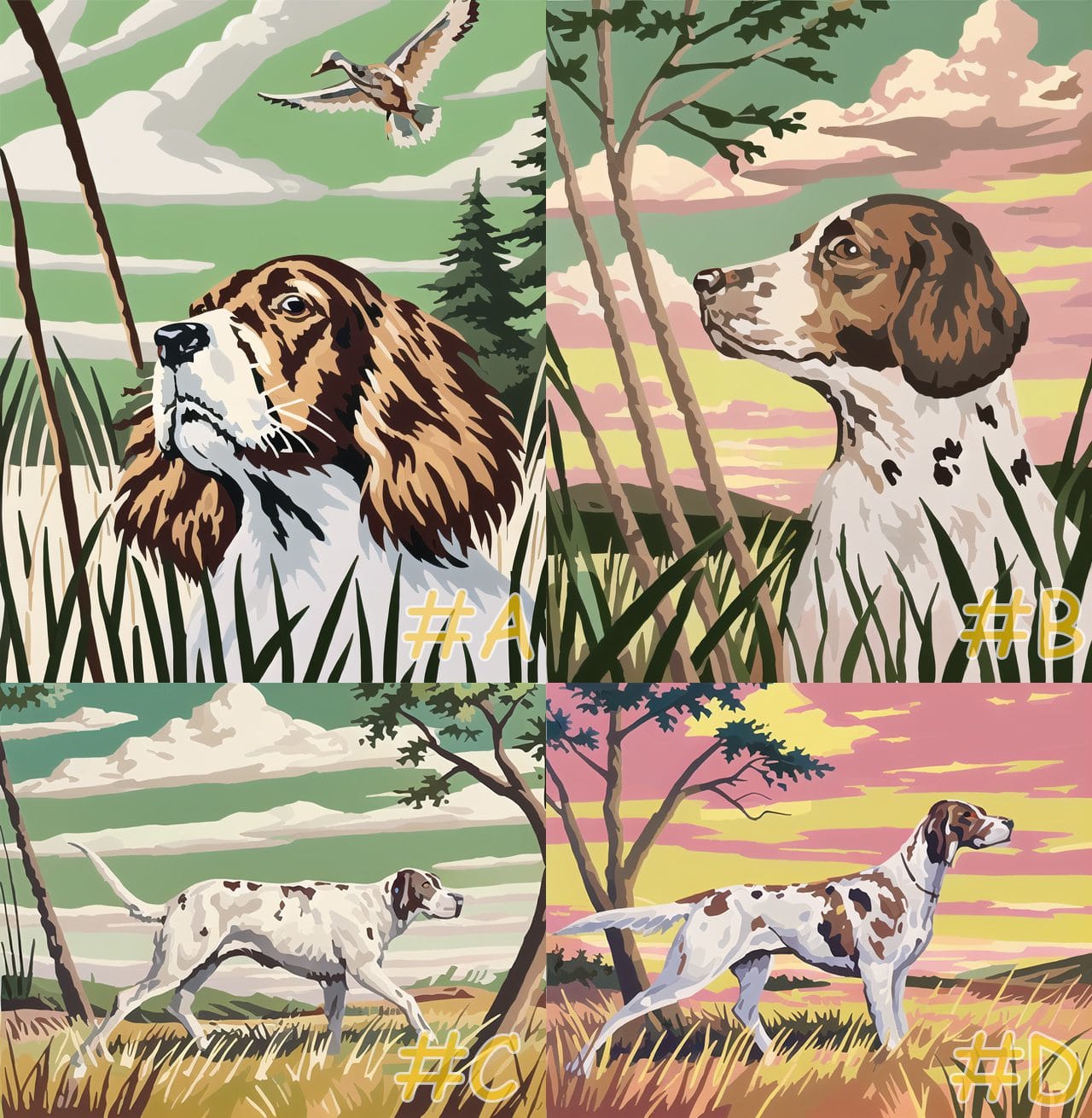 Poodle Dog Needlepoint Canvas