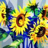 Sunflower Bloom Needlepoint Canvas