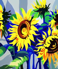 Sunflower Bloom Needlepoint Canvas