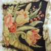 Floral Cornucopia Needlepoint Pillow