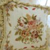 Needlepoint Pillows, Pastel Rose