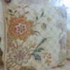 French Country Floral Needlepoint Pillow in Pastel Hues