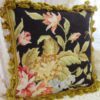 Classic Floral Needlepoint Pillow