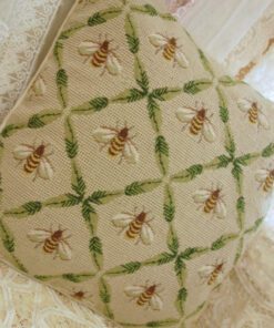 Needlepoint Pillow In Bee Pattern