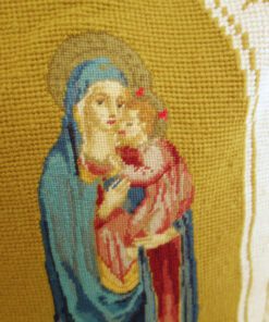 Madonna and Child Tapestry Pillow