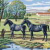 Majestic Horses by the Stream Product TitleMajestic Horses by the Stream Product Title