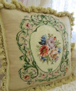 Needlepoint Pillow Calla Lily & Anemone