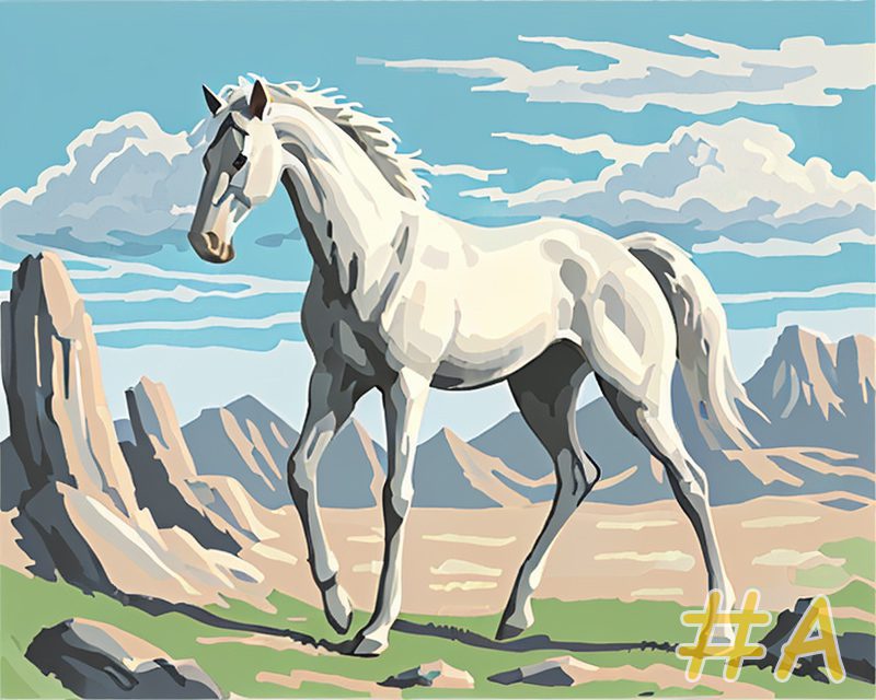 Template for Home Page / Dramatic Mountain Horses