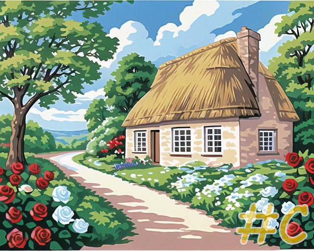 Cottage Garden Needlepoint Canvas