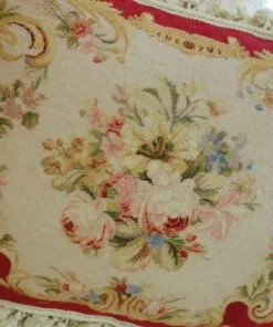 A Little More Luxurious: Floral Needlepoint Pillow