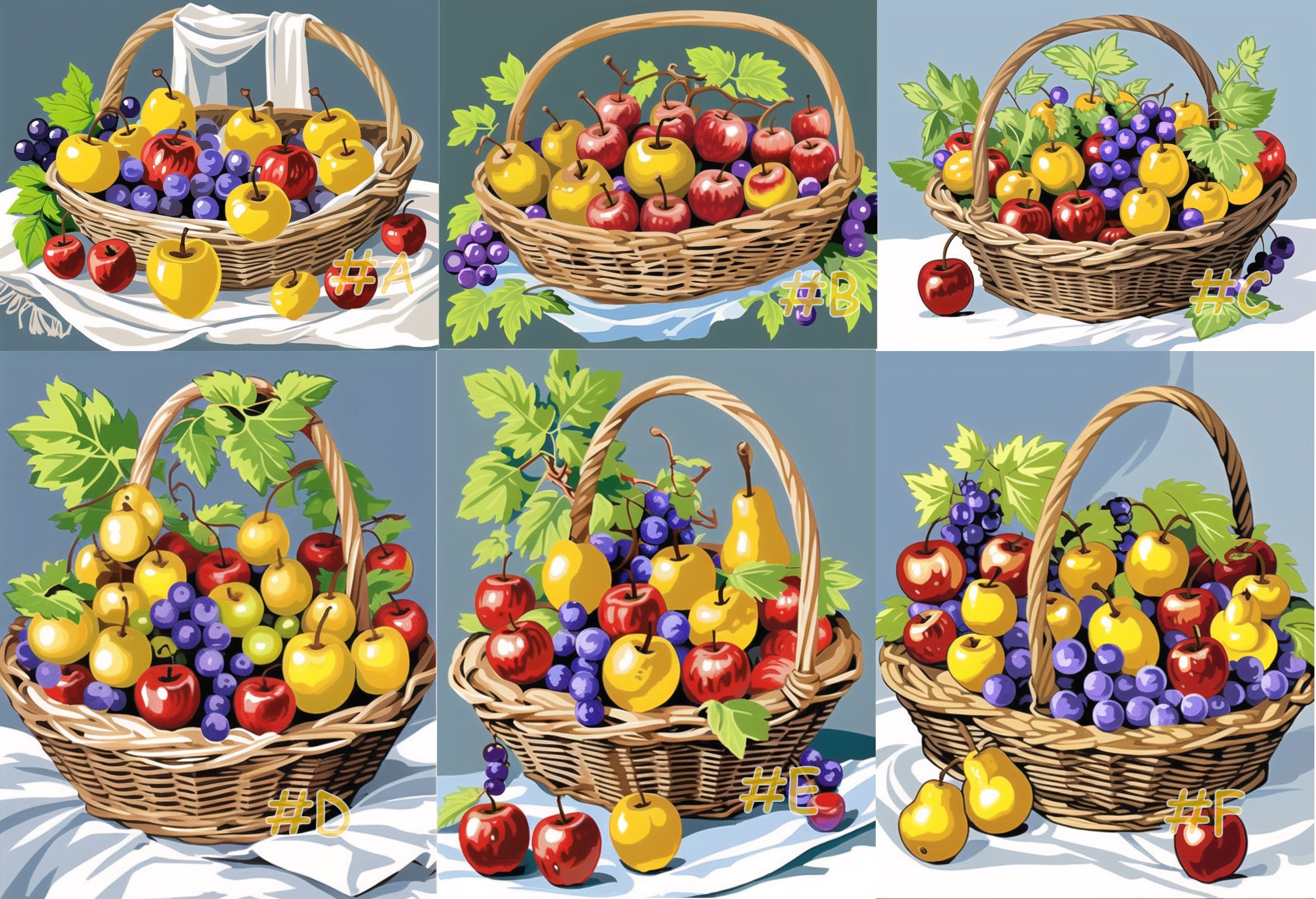 Fruit Basket Needlepoint Canvas