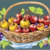 Fruit Basket Needlepoint Canvas