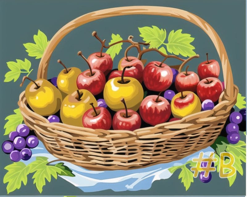 Fruit Basket Needlepoint Canvas