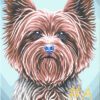 Yorkshire Terrier Needlepoint Canvas