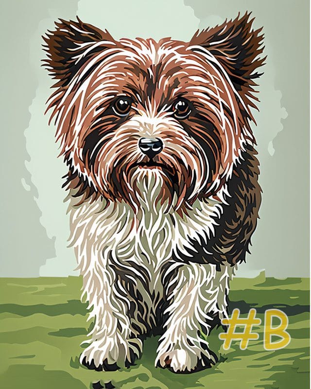 Yorkshire Terrier Needlepoint Canvas