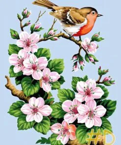 Birds & Blooms Needlepoint Canvas