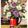 Poppy Vase Needlepoint Canvas