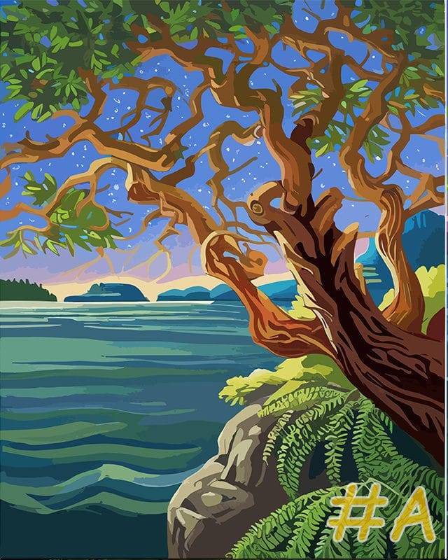 Tranquil Waterscape Needlepoint Canvas