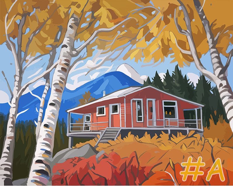 Autumnal Retreat Needlepoint Canvas