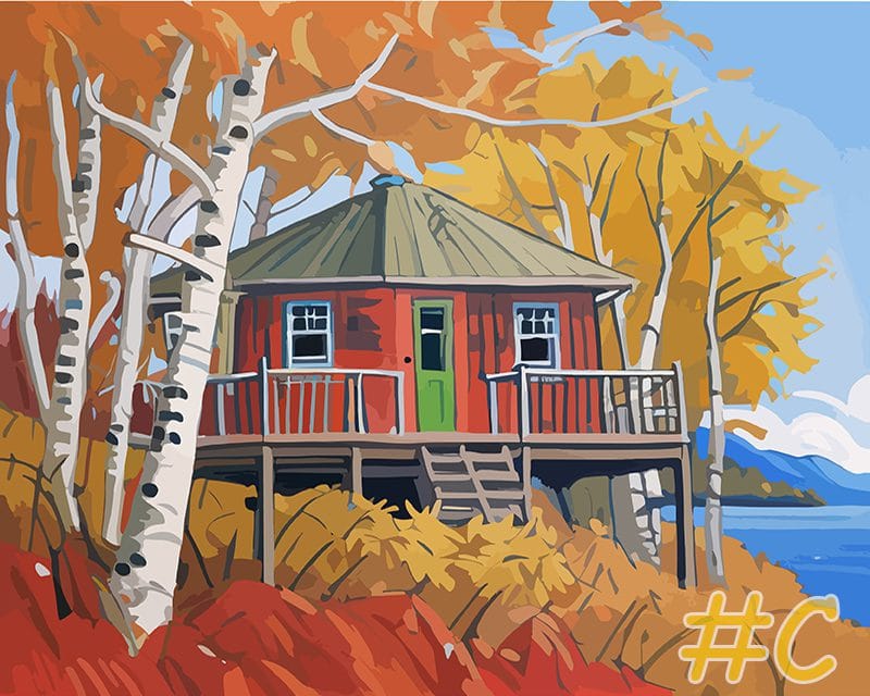 Autumnal Retreat Needlepoint Canvas