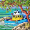 Charming Harbor Needlepoint Canvas